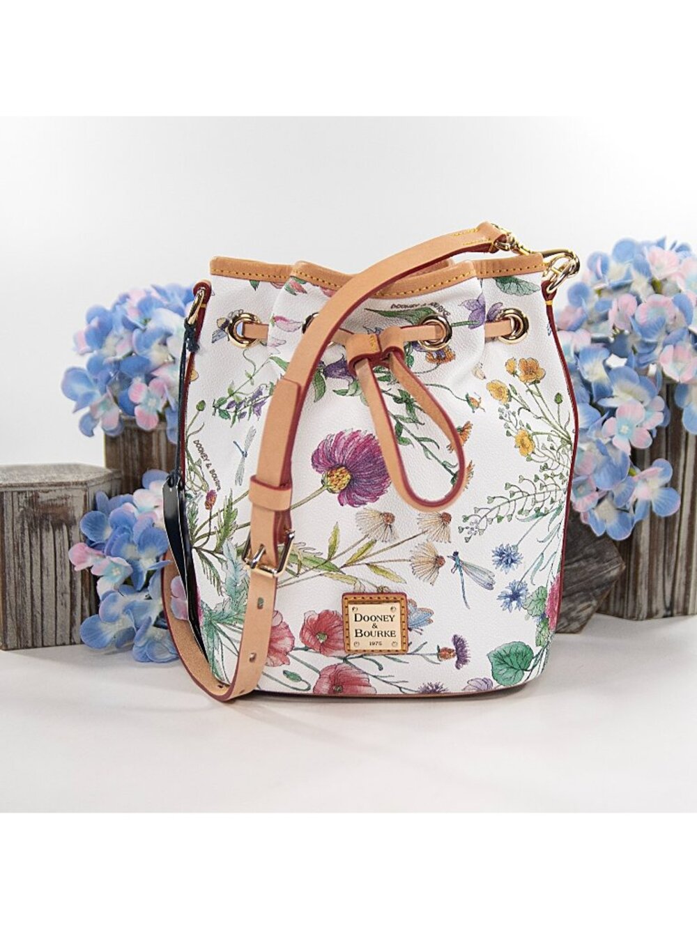 Dooney & Bourke Botanical Coated Canvas Leather Crossbody Bag NWT